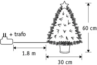 Luca Lighting Fiber Optic kunstkerstboom