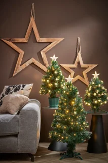 Luca Lighting Mercury Kunstkerstboom Fibre Optic H45 Ø25 cm Groen