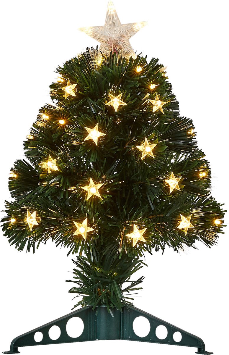De Luca Lighting Mercury Kunstkerstboom Fibre Optic H45 Ø25 cm Groen in één oogopslag