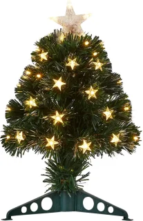 Luca Lighting Mercury Kunstkerstboom Fibre Optic H45 Ø25 cm Groen