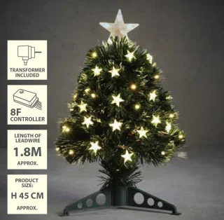 Luca Lighting Mercury Kunstkerstboom Fibre Optic H45 Ø25 cm Groen
