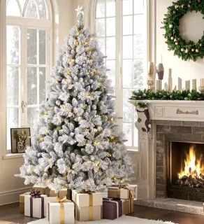 Luxe Flocked Kunstkerstboom
