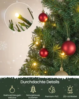 Luxe Kunstkerstboom 150 cm - Compleet set