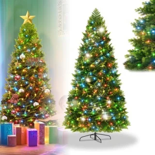 Luxe kunstkerstboom 180 cm met metalen standaard
