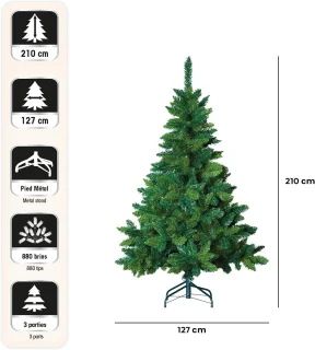 Luxe Kunstkerstboom 210 cm - Groen