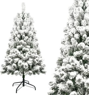 Luxe kunstkerstboom met sneeuweffect - 120 cm
