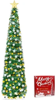 Luxe kunstkerstboom met verlichting 180 cm