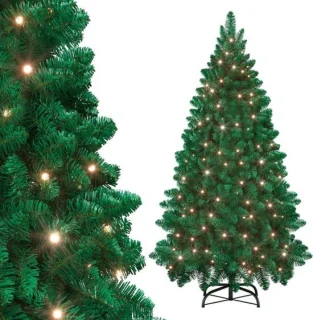 Luxe kunstkerstboom met verlichting, 240 cm