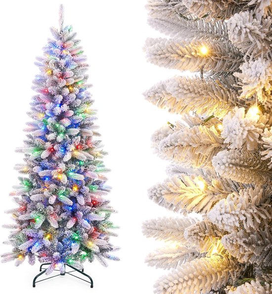 Magische Kerstboom LED Sneeuwvlokken 180 cm Metalen Standaard