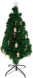 Mannelé-kerstboom met optische vezels
