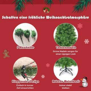 Mara Kunstkerstboom Dennenboom Metalen Frame 210 cm Groen