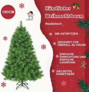 Mara Kunstkerstboom Dennenboom Metalen Frame 210 cm Groen