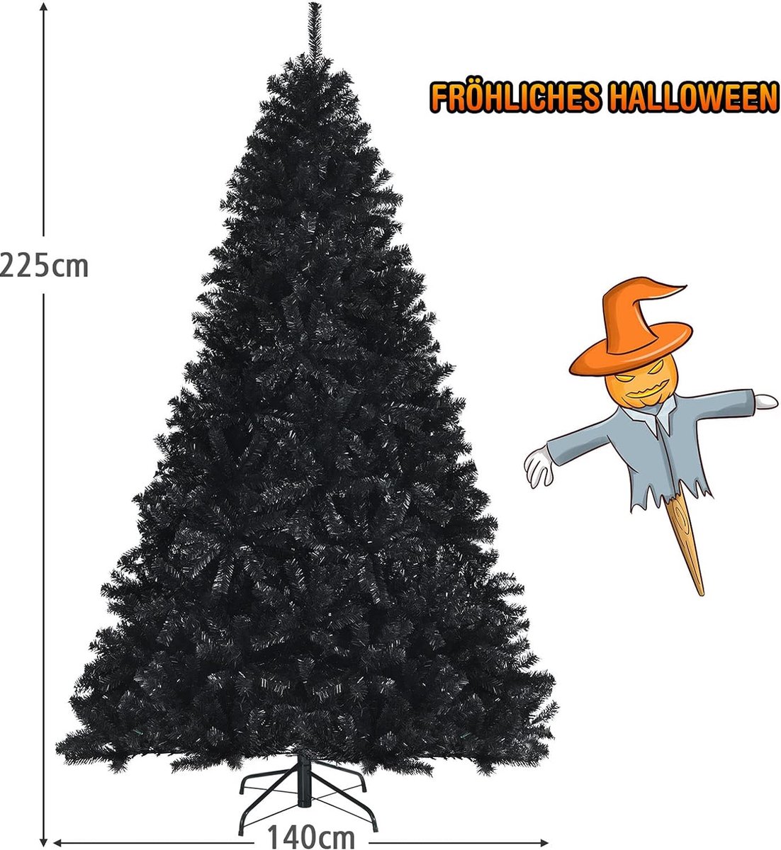 Mara Kunstkerstboom Metalen Frame Zwart 180 cm