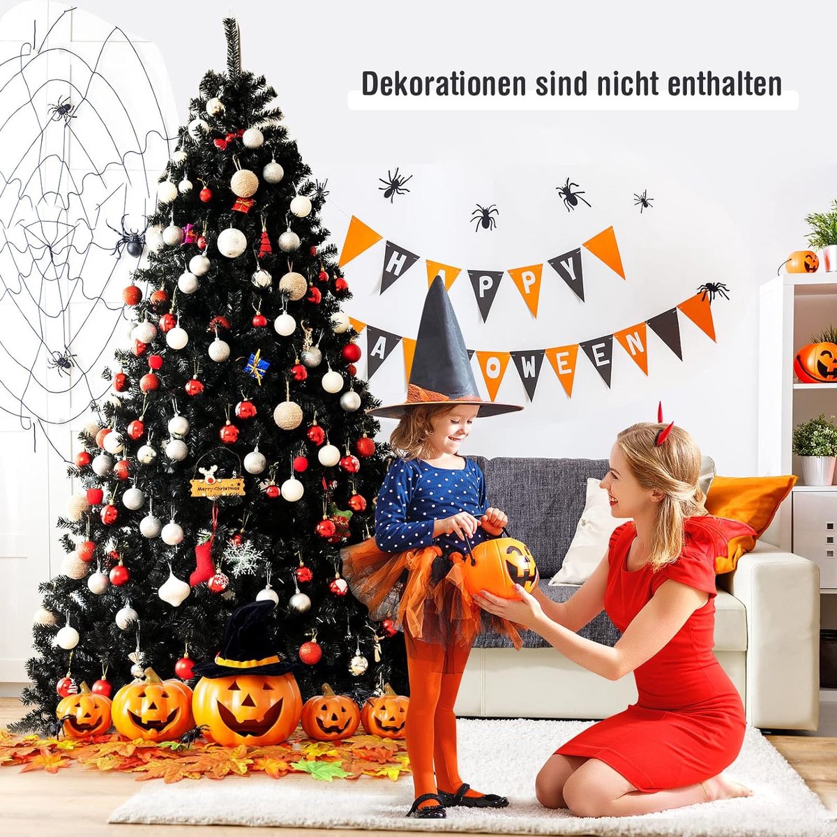 Mara Kunstkerstboom Metalen Frame Zwart 180 cm