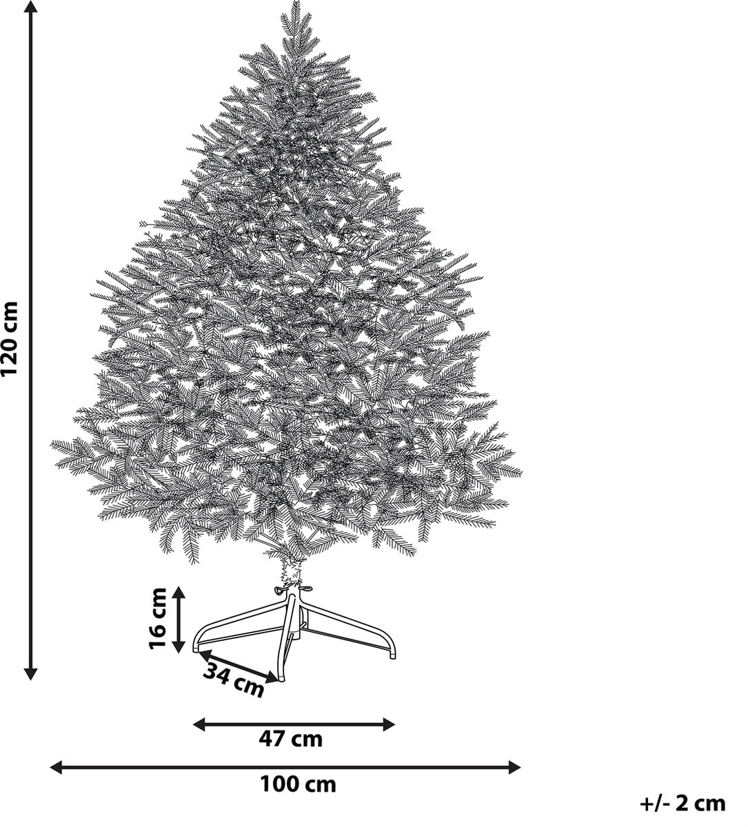 MASALA Kerstboom 120 cm