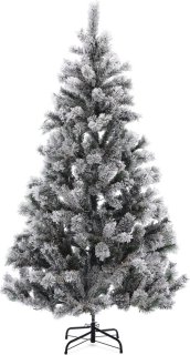 Meisterhome 210 cm kunstkerstboom met sneeuw en standaard