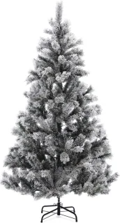 Meisterhome 210 cm kunstkerstboom met sneeuw en standaard