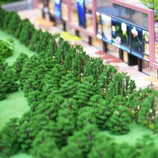 Merkloos Modelbomen Set - 38 stuks (3-13 cm)