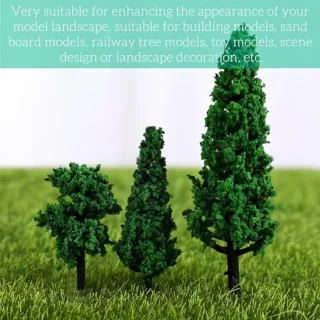 Merkloos Modelbomen Set - 38 stuks (3-13 cm)