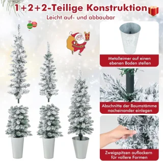 Merknaam Kunstkerstboomset 3-delig