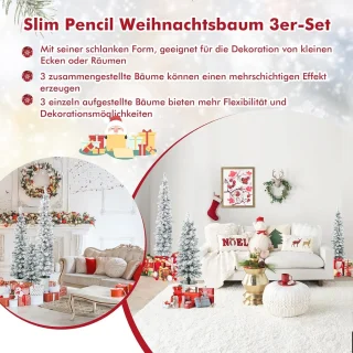Merknaam Kunstkerstboomset 3-delig