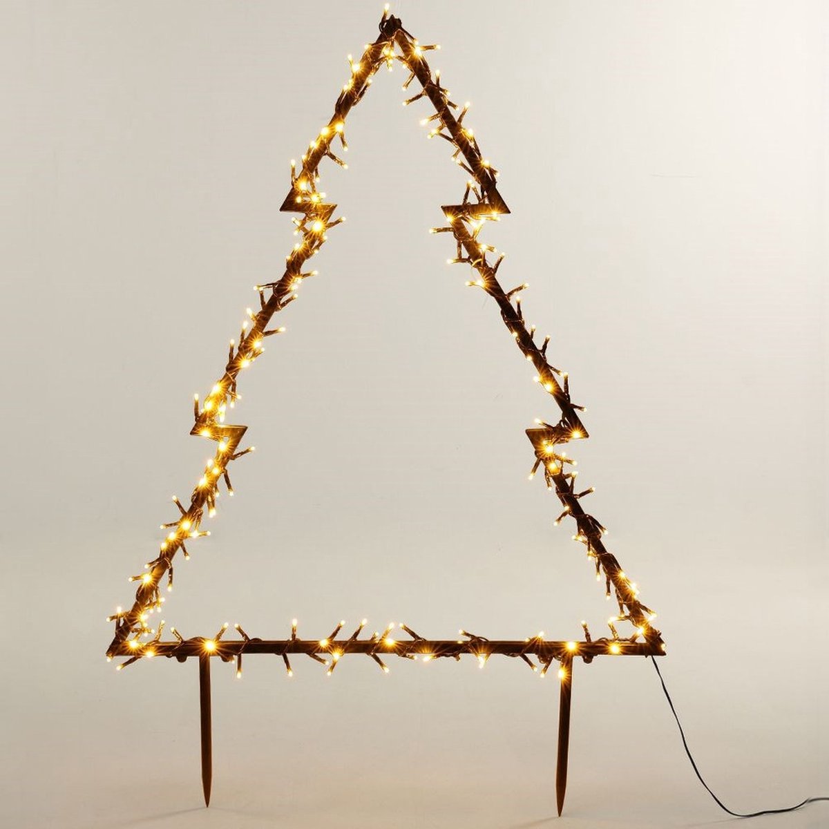 Metaal Kerstboom Buiten 75 cm 175 LED