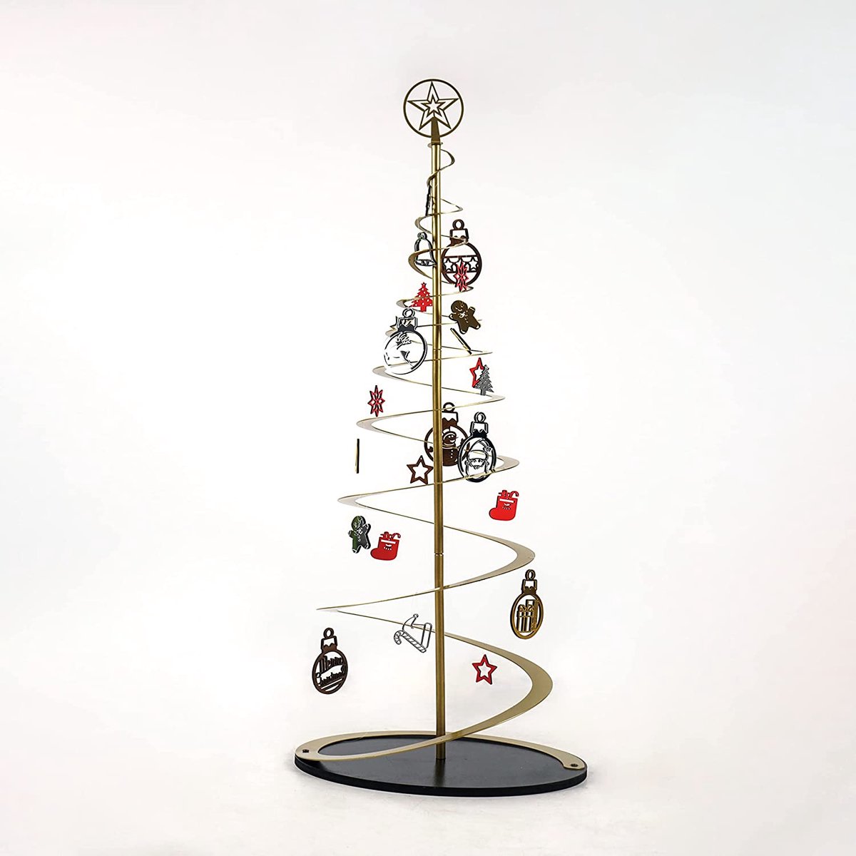 Metalen Kerstboom Goud All-in-1