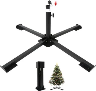 Metalen kerstboomstandaard opvouwbaar - universele houder voor kunstkerstboom 60-280 cm
