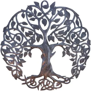 Metalen Stamboom Wanddecoratie 58,4 x 58,4 cm