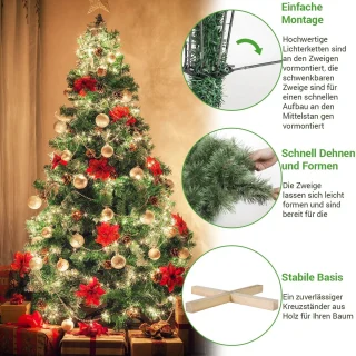 Mila Shop Kunstkerstboom 210 cm Groen