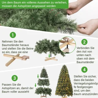 Mila Shop Kunstkerstboom 210 cm Groen