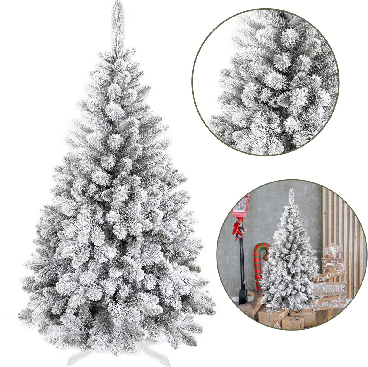 Milano kunstkerstboom besneeuwd PVC 120 cm