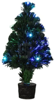 Mini Fiber kunstkerstboom 42 cm - groen