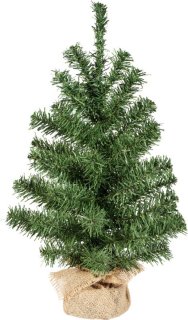 Mini Kerstboom 45 cm Jute Zak