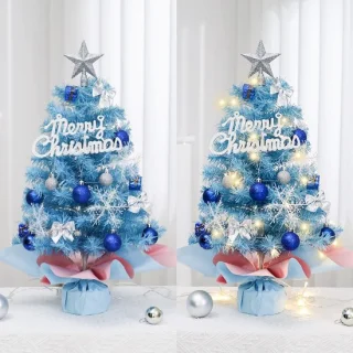 Mini kerstboom 45 cm met verlichting – blauwe kunstkerstboom