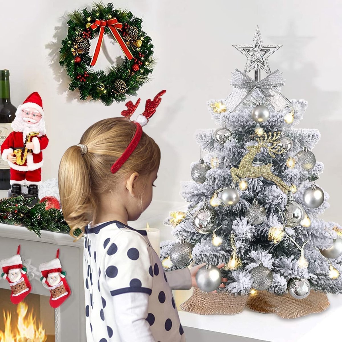 Mini kerstboom 60 cm kunstkerstboom tafelmodel
