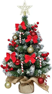 Mini kerstboom 60 cm met decoraties
