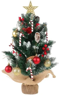 Mini kerstboom 60 cm met versiering