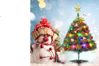 Mini Kerstboom 60cm met Versiering inclusief Takken en Decoratie