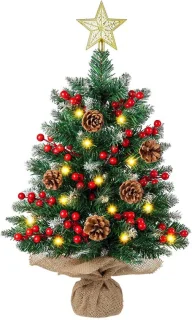 Mini-kerstboom 61 cm groene kunstkerstboom