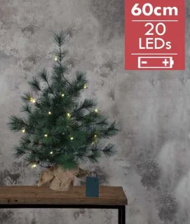 Mini Kerstboom Furu 60cm Warm Wit Batterij