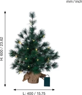 Mini Kerstboom Furu 60cm Warm Wit Batterij