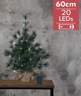 Mini Kerstboom Furu 60cm Warm Wit Batterij