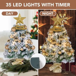Mini kerstboom goud 61 cm