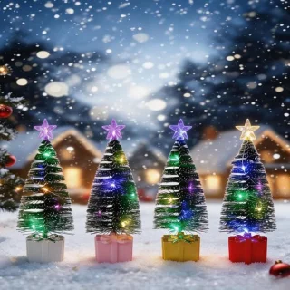 Mini kerstboom groen 16 cm