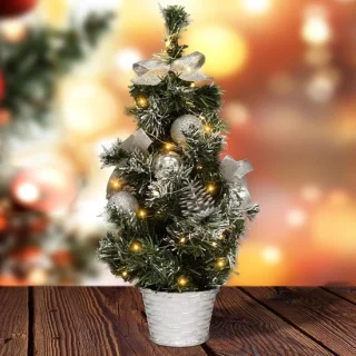 Mini kerstboom - groen - 40 cm - kunststof