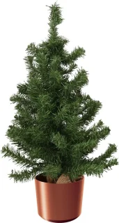 Mini kerstboom kunstboom 75 cm groen koper pot