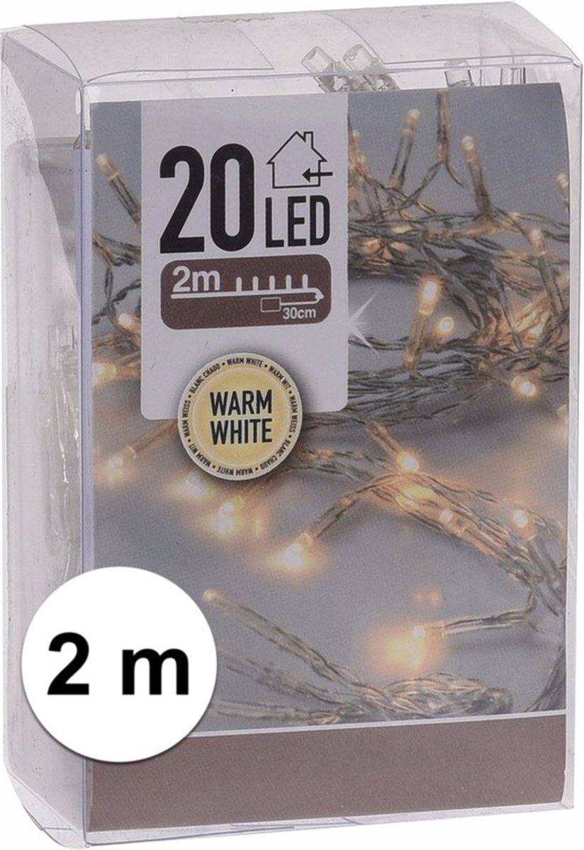 Mini kerstboom kunstboom H45 cm Warm wit verlichting