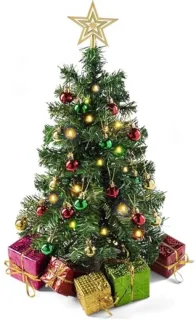 Mini-kerstboom met ledverlichting – 45 cm