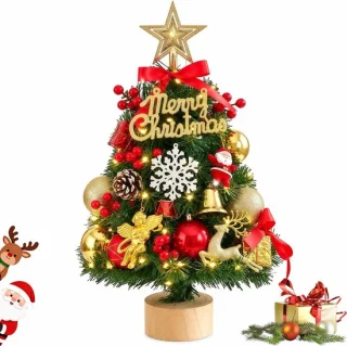 Mini kerstboom met lichtjes - 60 cm - tafelkerstboom